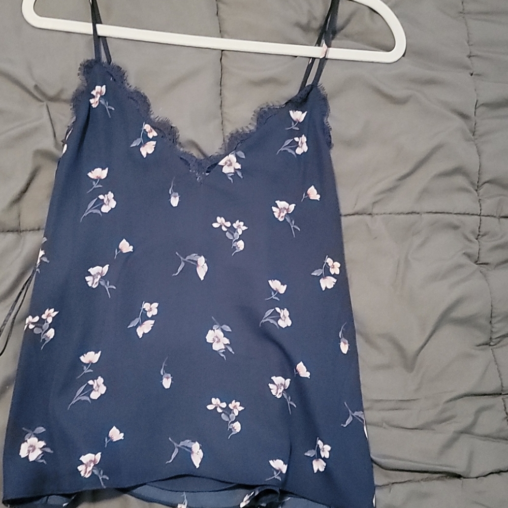Navy blue loose tank